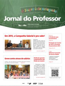 Jornal do Professor –  Ano 56 – nº 225 – Janeiro e Fevereiro de 2015