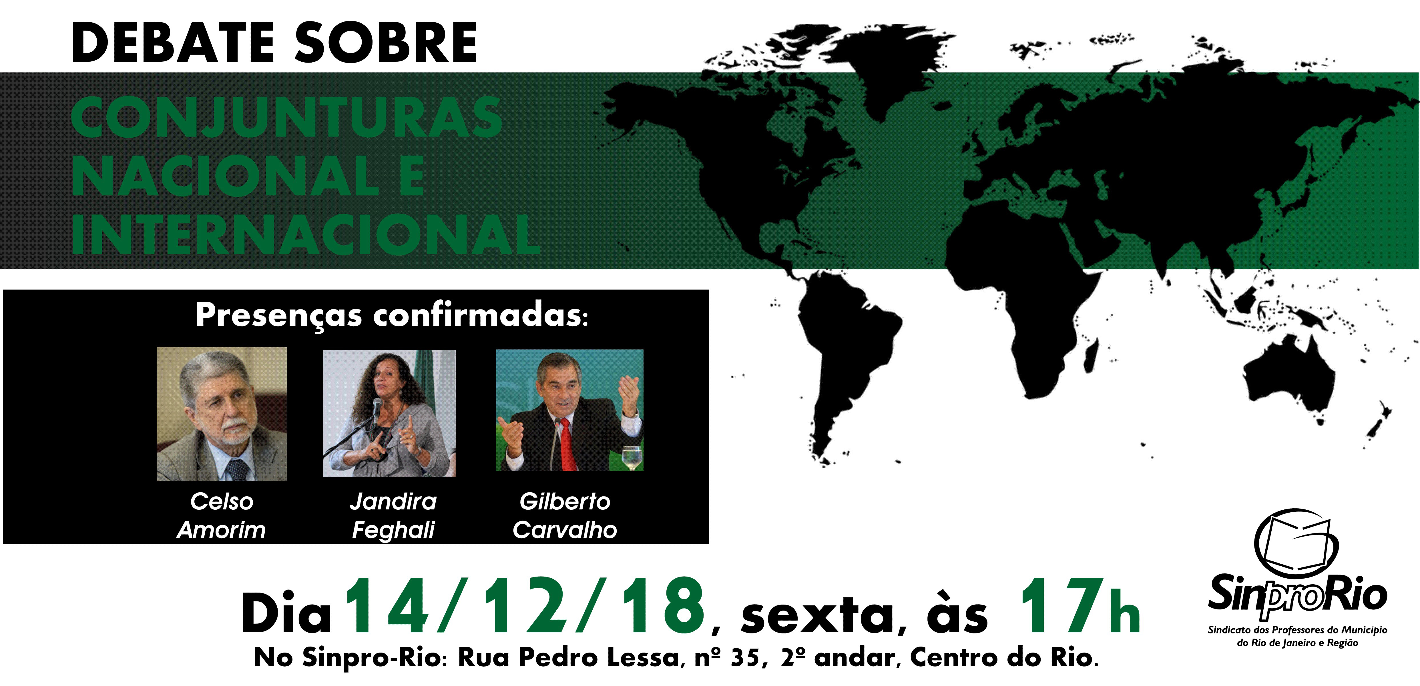 Debate: dia 14/12, às 17h, no Sinpro-Rio