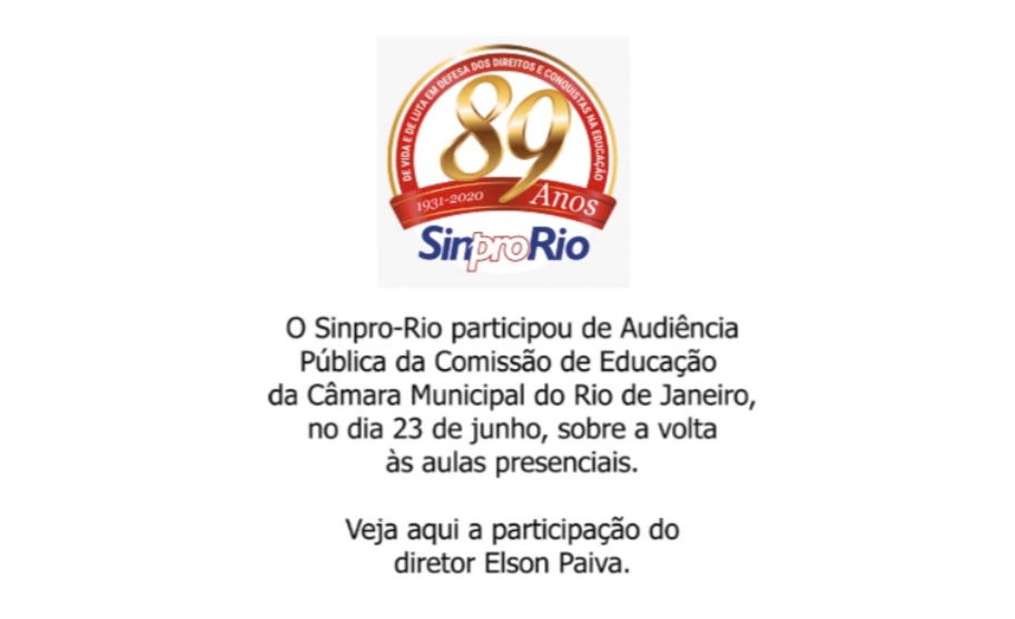 Volta às aulas presenciais: Sinpro-Rio participa de audiência da CME-RJ
