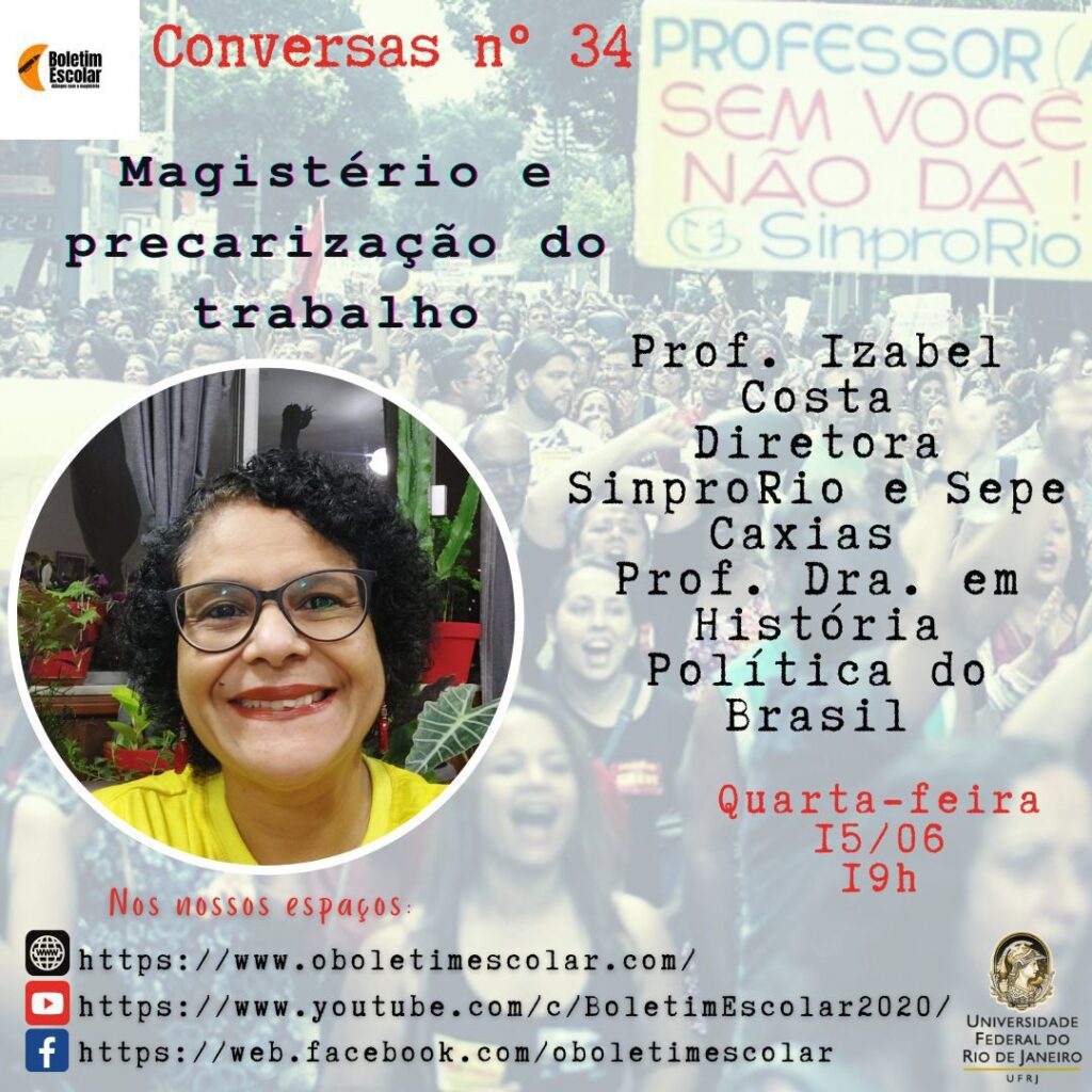Diretora do Sinpro-Rio participa do programa Conversas