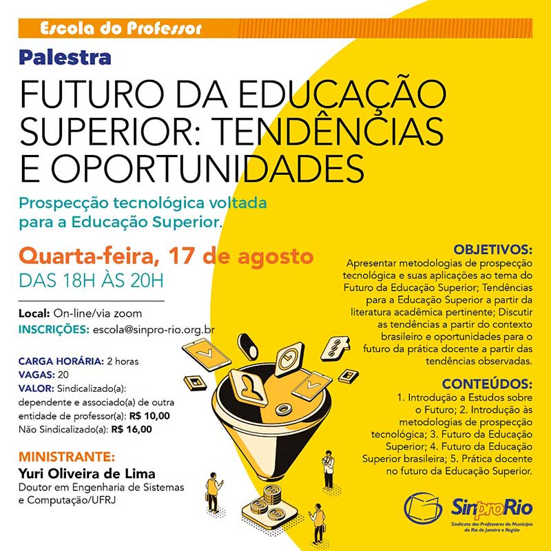 Palestra FUTURO DA EDUCAÇÃO SUPERIOR: TENDÊNCIAS E OPORTUNIDADES