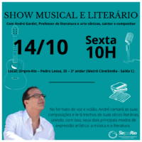 Copap: Show Musical e Literário dia 14/10, às 10h