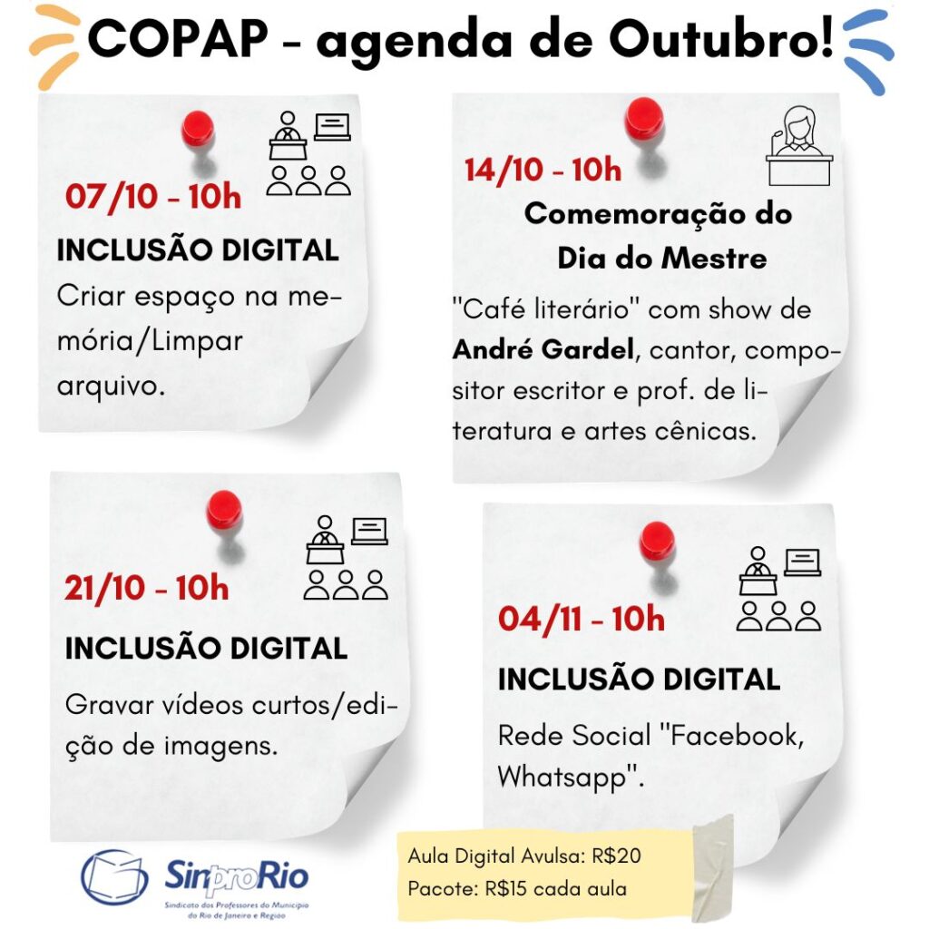 Copap – confira aqui a agenda de Outubro!