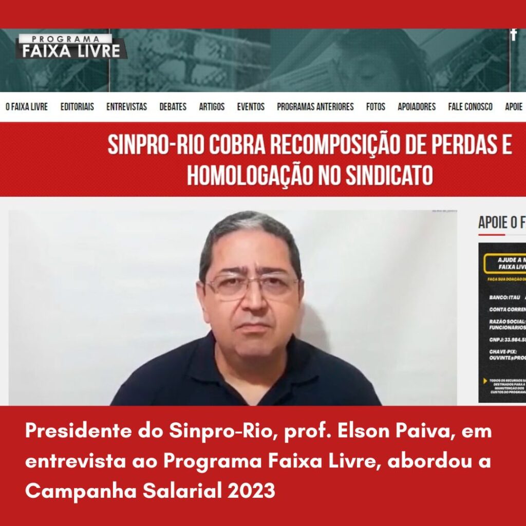 Sinpro-Rio cobra recomposição das perdas salariais e homologação no Sindicato