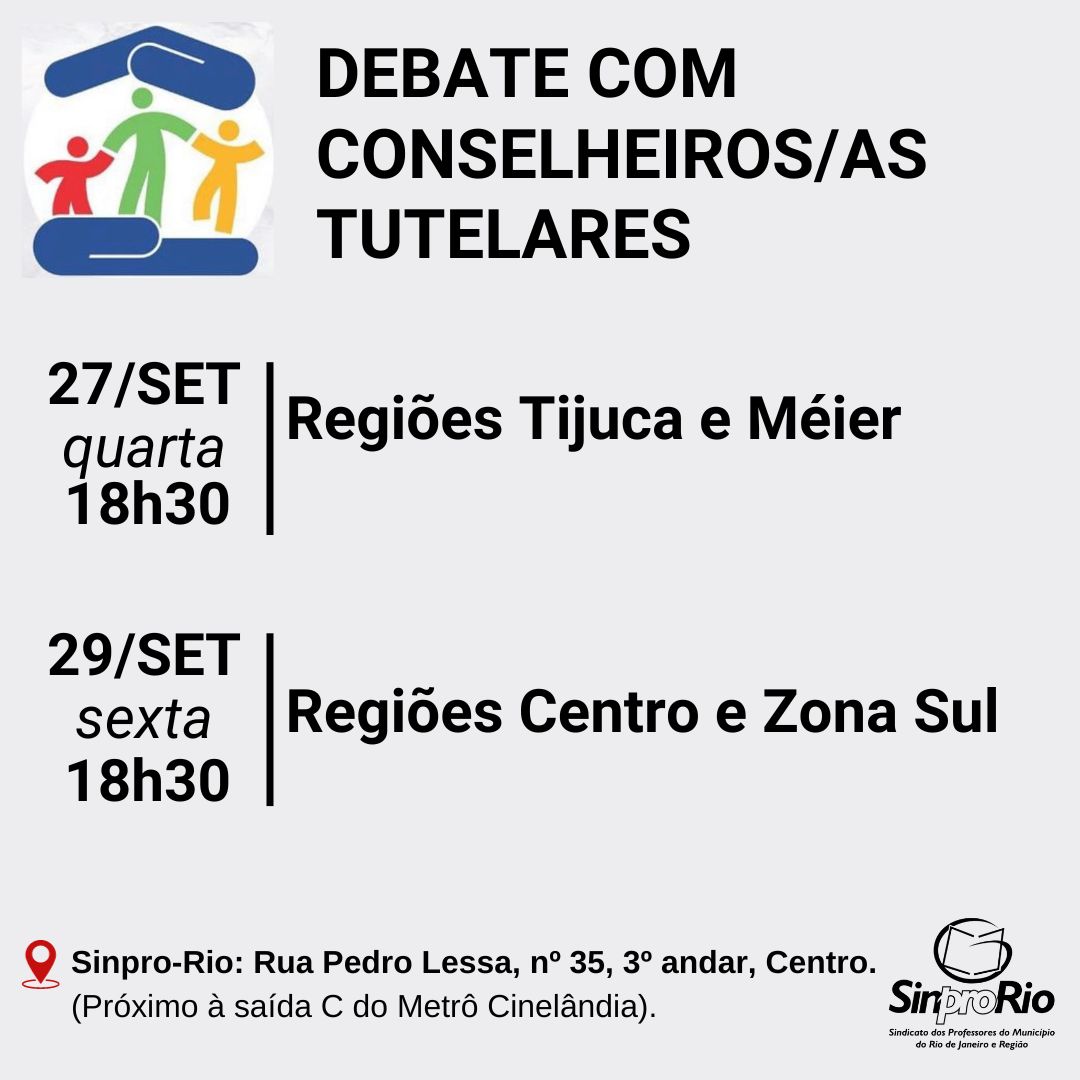 Debate com conselheiros/as tutelares no Sinpro-Rio