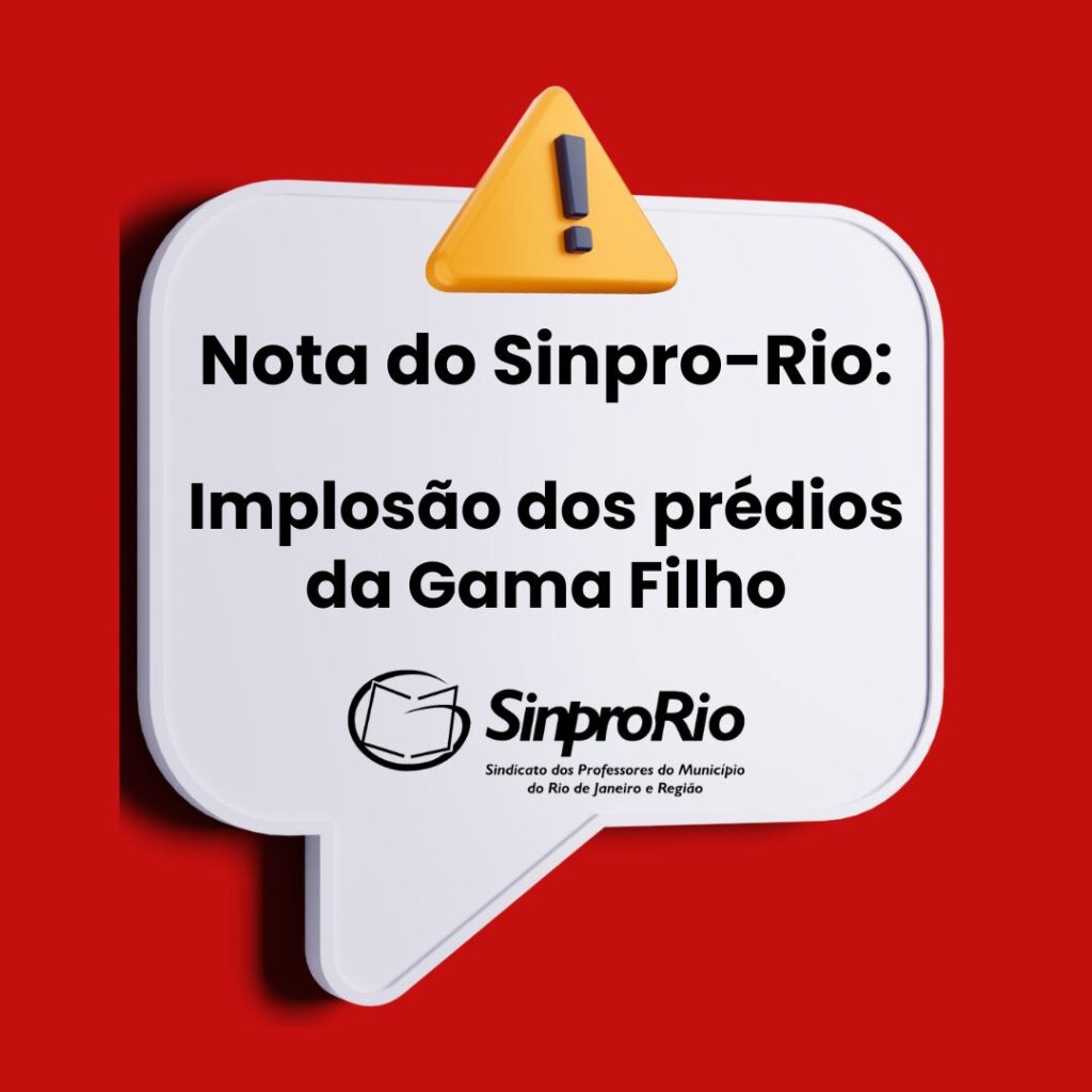Sinpro-Rio acompanha, de perto, as últimas notícias sobre implosão dos prédios da Gama Filho
