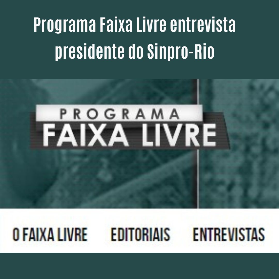 Programa Faixa Livre entrevista presidente do Sinpro-Rio