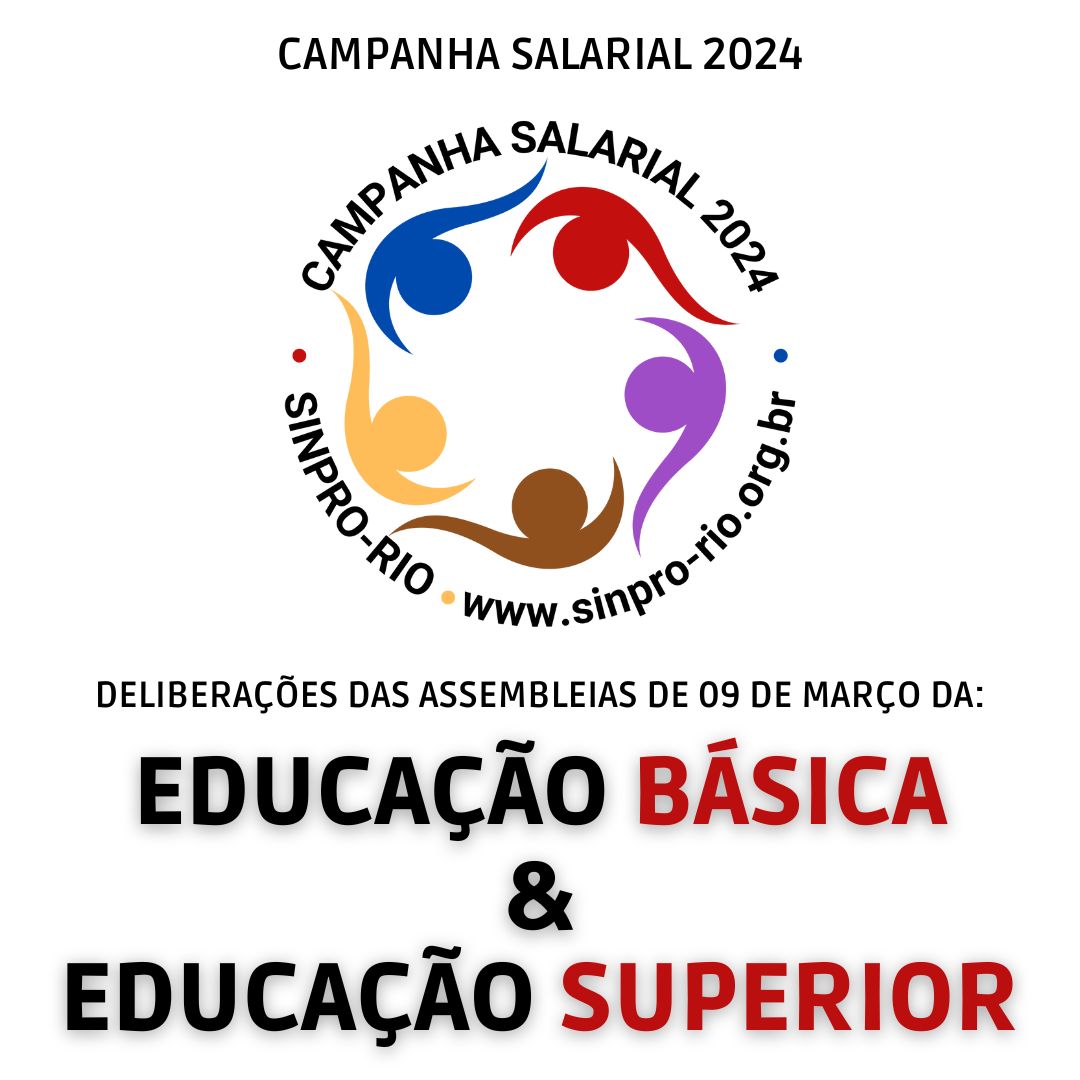 Sinpro-Rio: dada a largada para a Campanha Salarial 2024