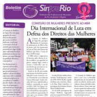 Boletim especial da Comissão de Mulheres do Sinpro-Rio