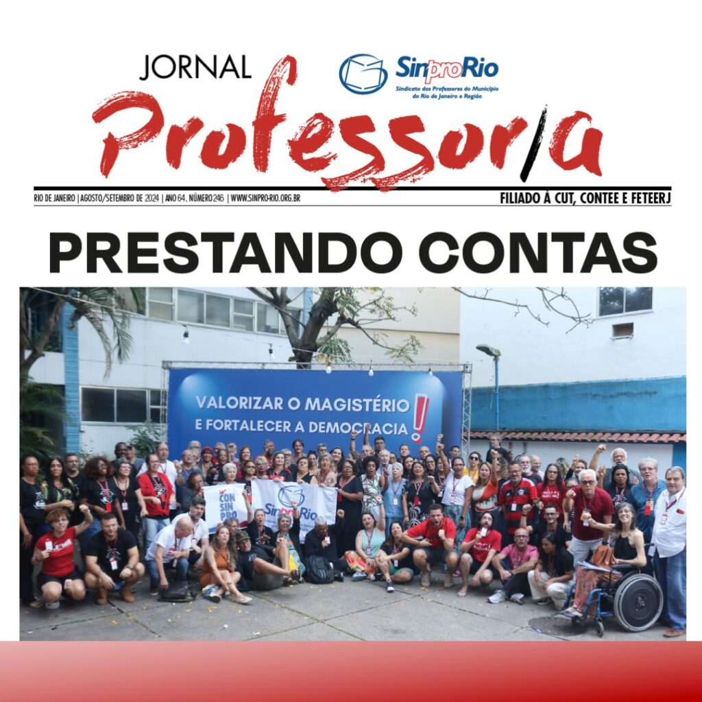 Jornal do/a Professor/a – agosto e setembro de 2024: Prestando Contas