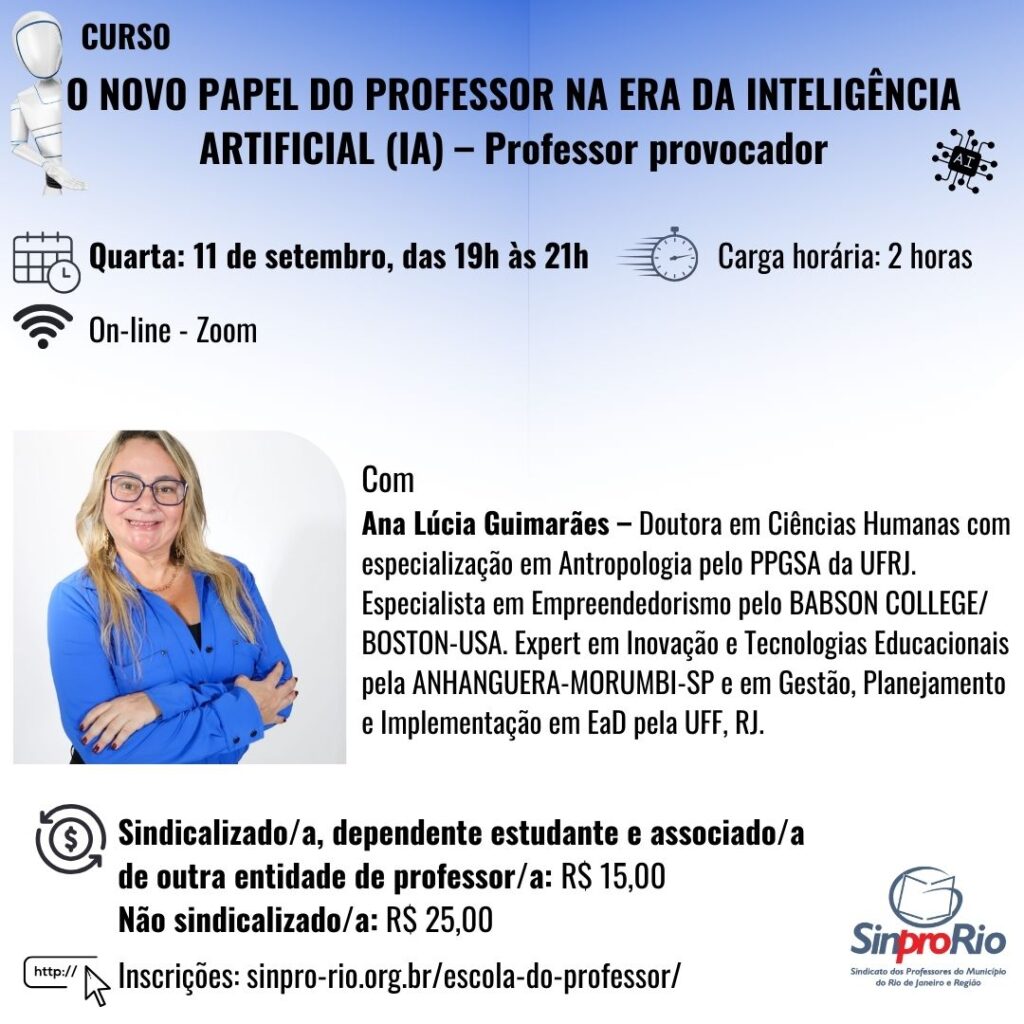 O novo papel do professor na era da inteligência artificial (IA) – Professor provocador